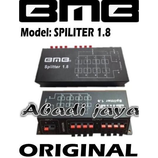 Bmb Splitter 1.8 1 In 8 Out Pembagi Speaker 4 Set Original New Stok