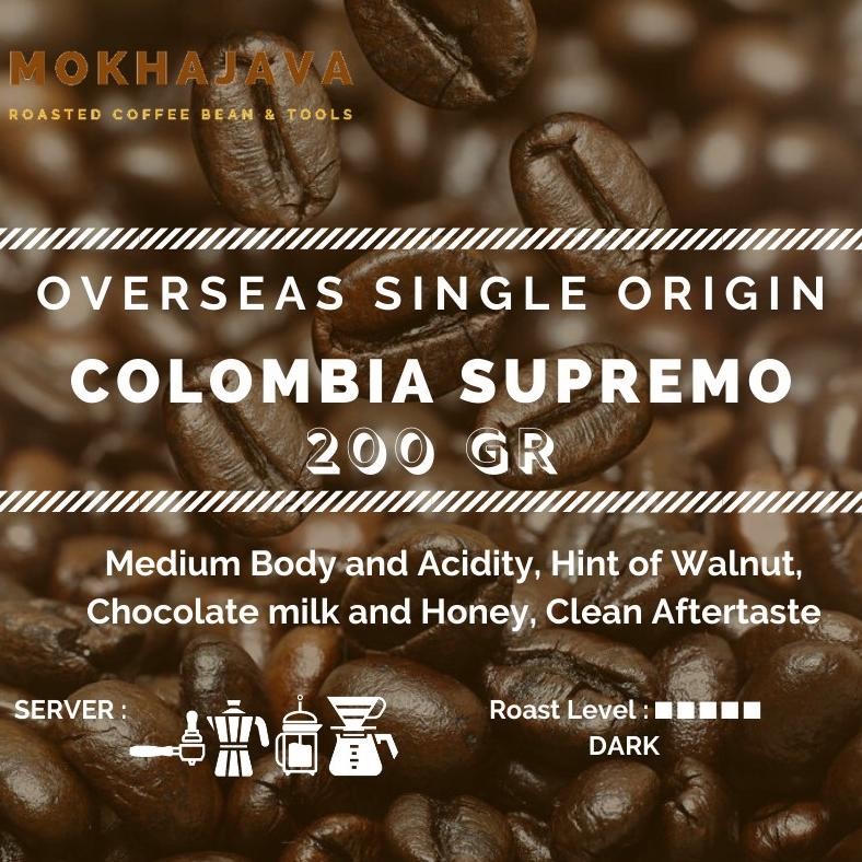 

Paling dicari Colombia Supremo 200gr Single Origin Arabica Coffee Bean 200 gram Biji Kopi Arabika