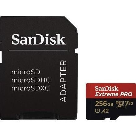 Memory Card Sandisk 256Gb Extreme Pro Micro Sd 256Gb 200Mbps Original Resmi New Stok