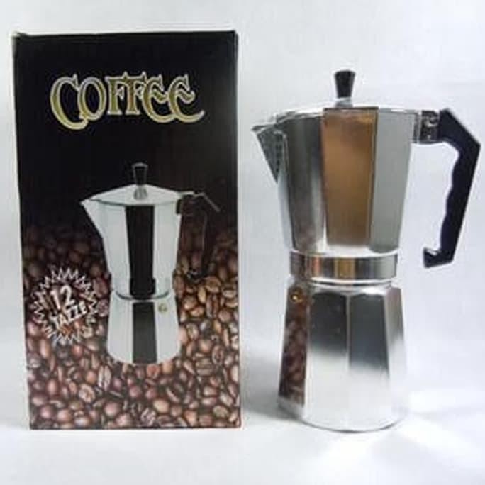 Paling dicari Moka Pot 12 Cup Italian Espresso Coffee Maker Stovetop