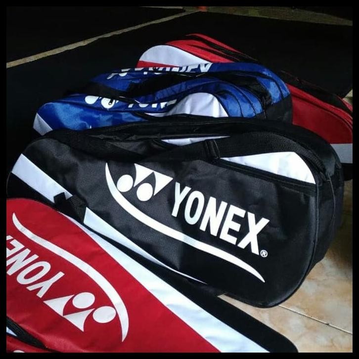 TAS RAKET BADMINTON MURAH JUMBO TAS RAKET 3 R /RESLETING YONEX WARNA