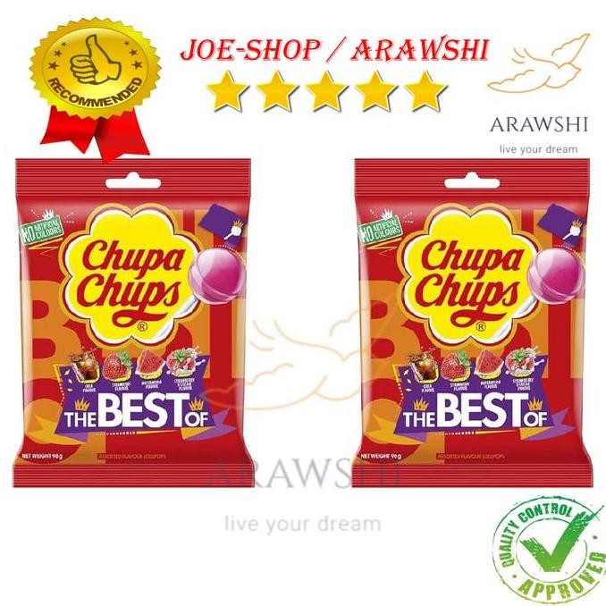 

Chupa Chups Lollipop 50Pcs - Permen Gagang Rasa Buah Variant Pack