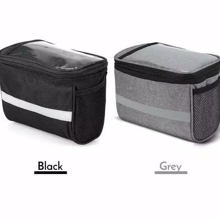 TAS Keranjang Stang Seli Besar Sepeda Lipat Handlebar Bag MTB Touring Hybrid Federal Fixie