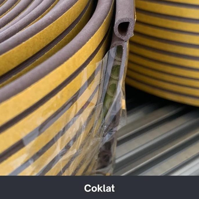 Mohair Karet Door Seal List D + Tape Penutup Celah / Peredam Suara Pintu