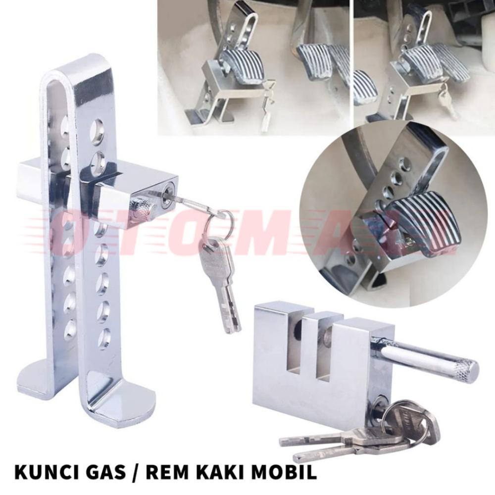 Kunci Stir Setir Kunci Pedal Mobil Anti Maling Leiqi Original Kunci Pengaman Pedal Mobil