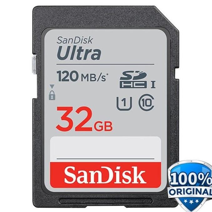 Sdcard Sandisk 32Gb 120Mbps Ultra / Sd Card 32Gb 120Mbps - Original New Stok