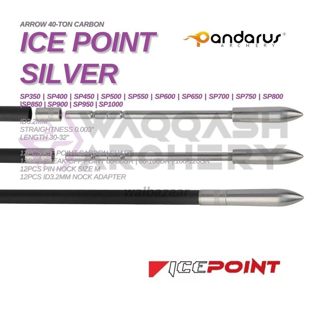 Pandarus Icepoint 40-T Carbon Arrow ID 3.2mm Straightness 0.003