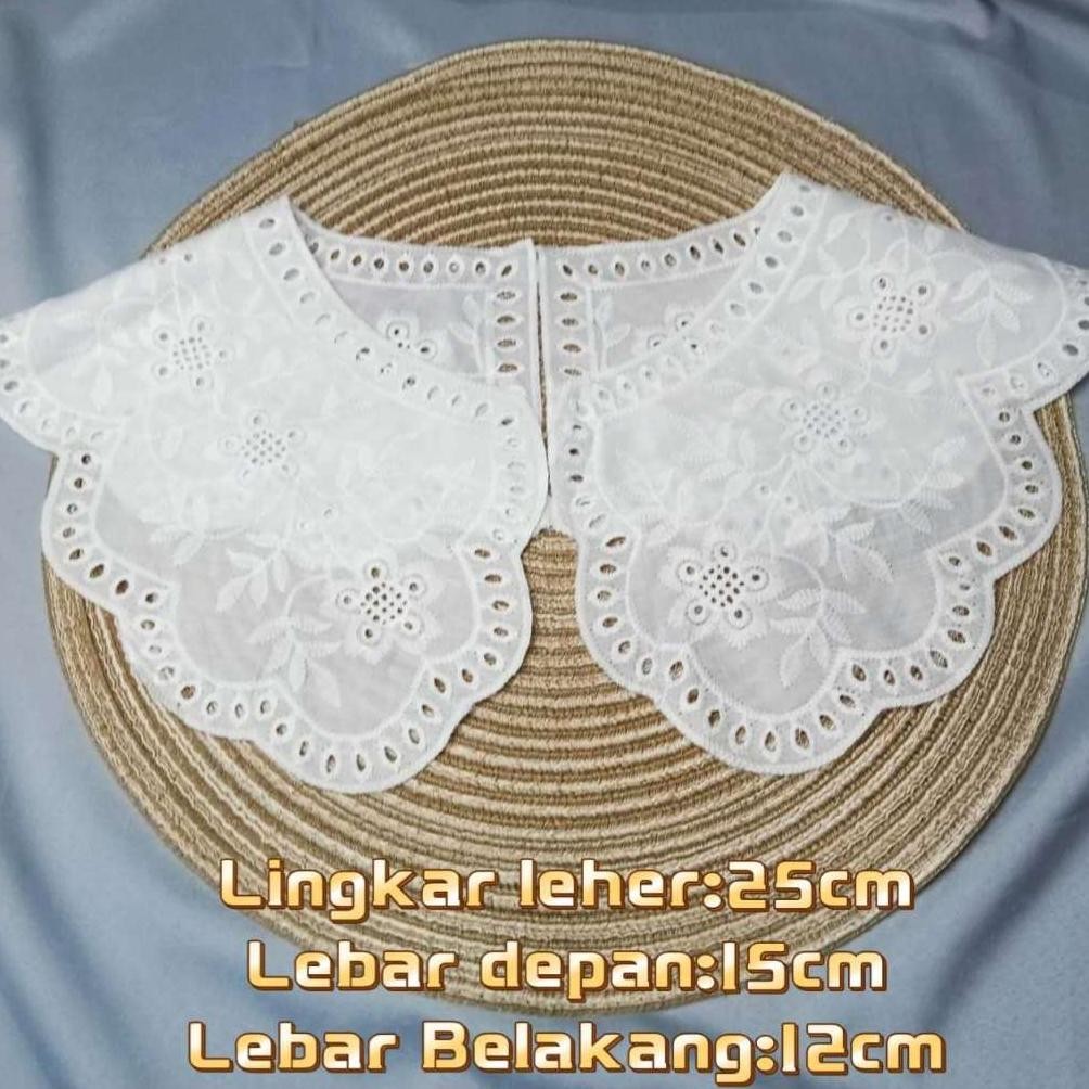 Bordir Kerah Besar Dijahit Motif Bunga Matahari Lucu AST