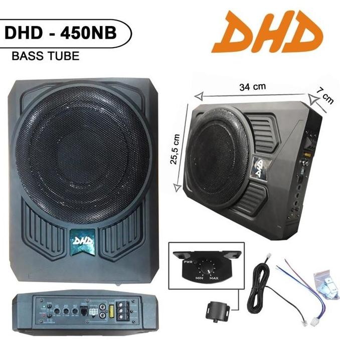 Murah Subwoofer Slim Basstube - Basstube Kolong 10 Inch Dhd-450Nb