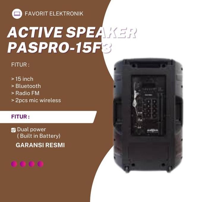 Promo Polytron Speaker Paspro 15F3  Paspro-15F3