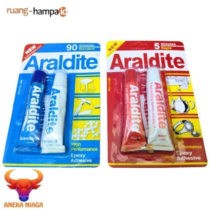 

Promo Aneka22 Lem Besi Araldite Epoxy Rapid Resin Merah 5 Menit Biru 90 Menit 2X17Ml - Merah 5 Menit
