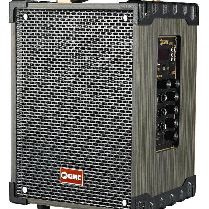 Grosir Speaker Portabel Gmc-899-P. 8 Inch Kecil +Bluetooth.Free Double Mic