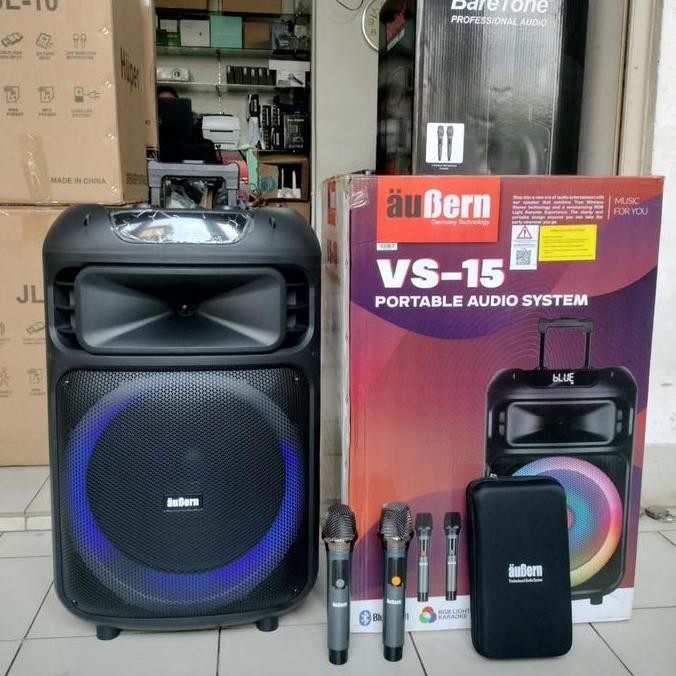 Murah Aubern Vs-15 Original  Speaker Active Portable 15 Inch Bluetooth Garansi Resmi Aubern