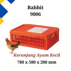 Keranjang Ayam Potong Plastik Rabbit Poultry Container 9006 Kecil Co