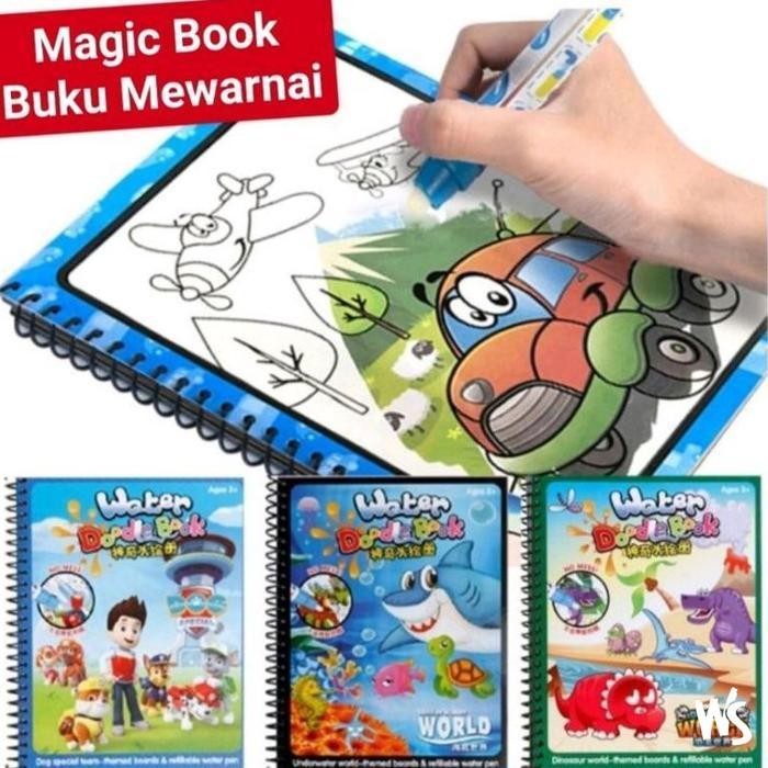 

MURAH L322 S2082 MAGIC WATER BOOK / WATER DRAWING / BUKU MEWARNAI ANAK MAGIC AIR PUZZLE COLORING BELAJAR WARNA ANAK TK MONTESSORI PAUD SEKOLAH