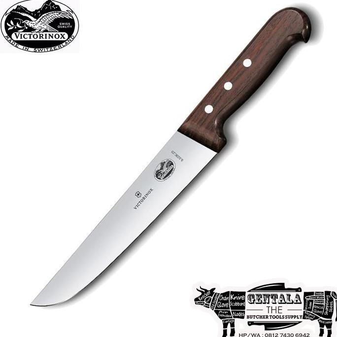 (Expert) Pisau Butcher/Sembelih Victorinox 20cm Rosewood Handle