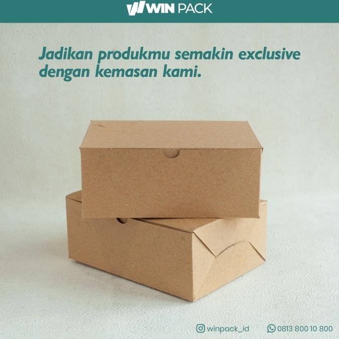(Expert) Snack Box Dus Roti Bakar Box Pisang Bakar Polos Laminasi Size L