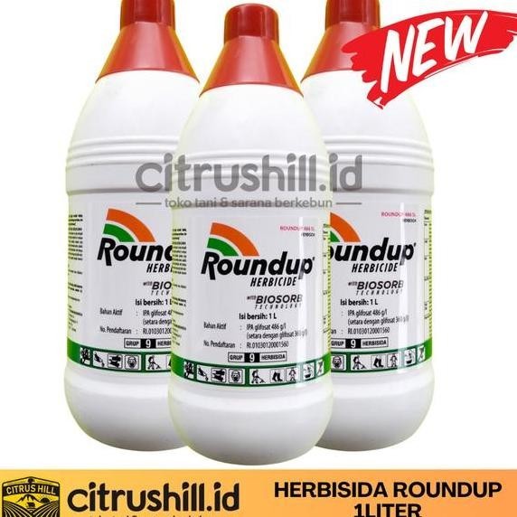 fresh ROUND UP 1 Liter - ROUNDUP - RACUN RUMPUT - HERBISIDA - PEMBASI RUMPUT murah