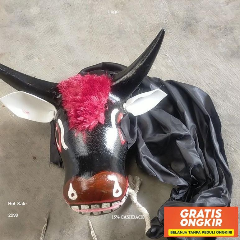 Barongan Bantengan - Mainan Anak Banteng Bantengan Kuda Lumping - Mainan Tradisional Bantengan