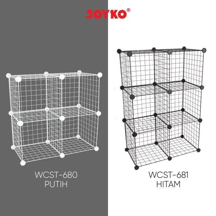 

Terlaris Rak Susun Penyimpanan Cube Wire Grid Storage Joyko Wcst-680~681