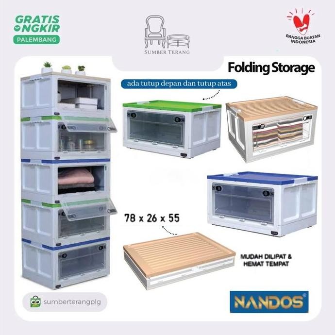 

Terlaris Flexo Folding Container Box Nandos Storage Box Lipat Kotak Serbaguna