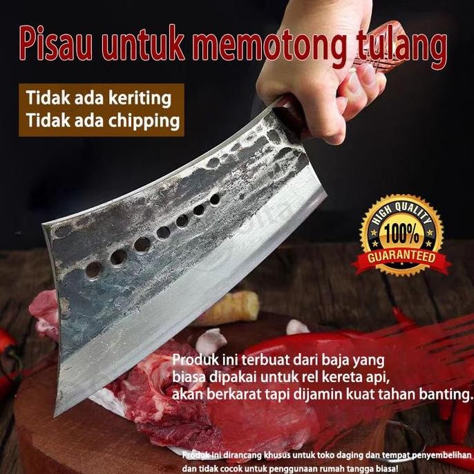 (Expert) Pisau Tulang & Daging Buatan Sendiri Produk Ini Terbuat Dari Baja Rel Kereta Api Yang Kuat 