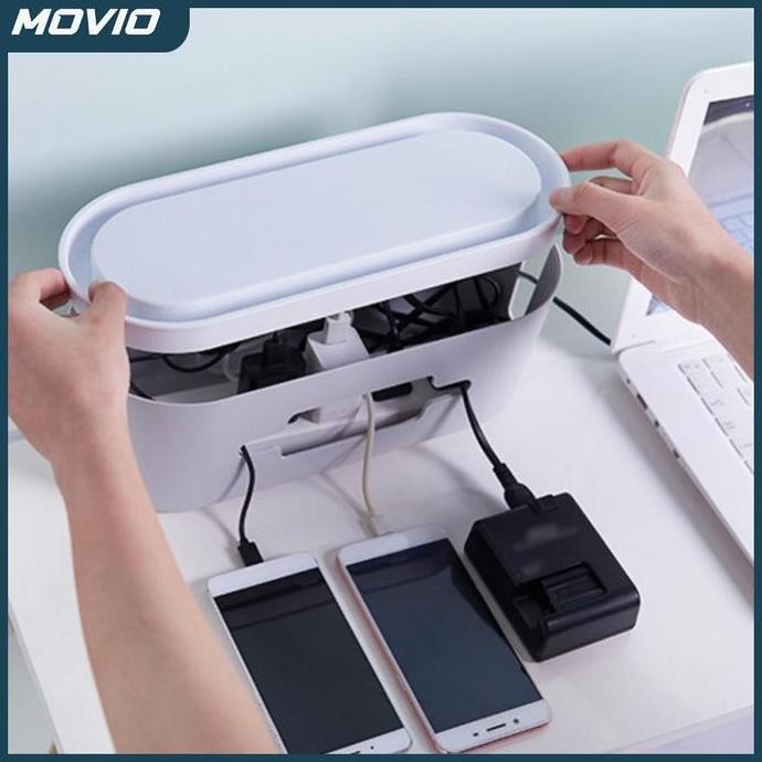 

Terlaris Movio Cable Organizer Box - Kotak Organizer Kabel Charger Colokan