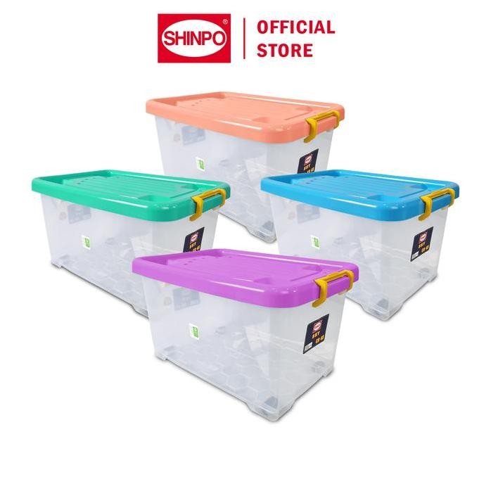 

Terlaris Shinpo Kontainer Plastik Dengan Roda Sky Container Box Kotak Penyimpanan Spo-Sip-111-Cb-45 Biru