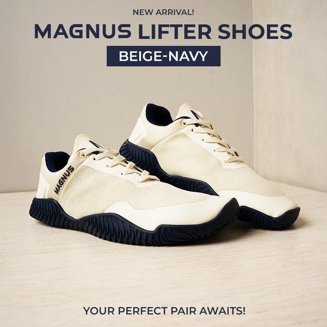 TERLARIS Magnus Lifting Shoes Beige Navy (Deadlift Shoes / Flat Shoes) SALE