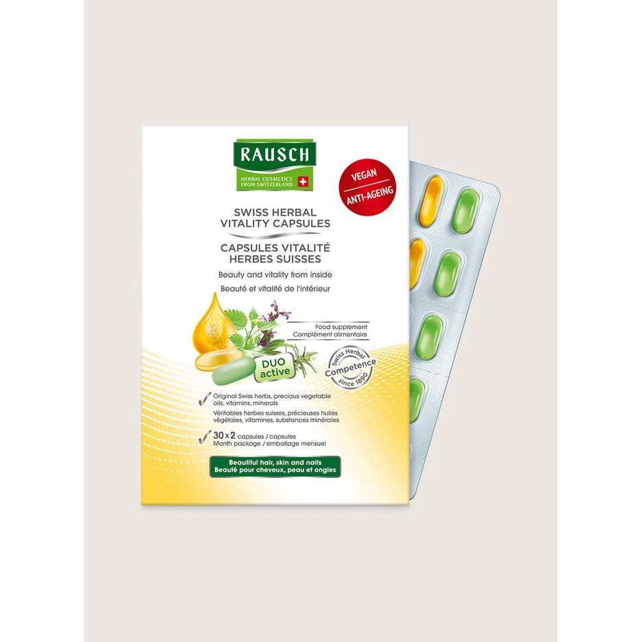 Rausch - Swiss Herbal VITALITY CAPSULES Original Product