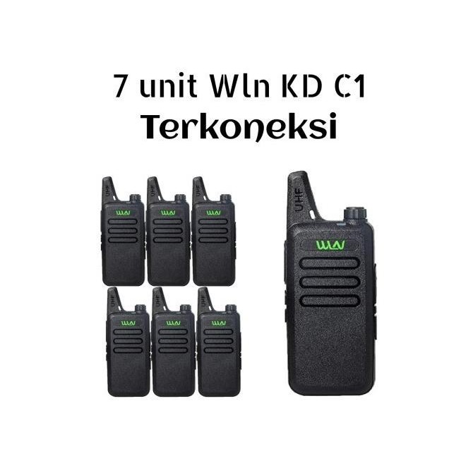 Sale 7 Unit Ht Wln Kdc1 Radio Komunikasi Walkie Talkie Mini Kd C1 Kd-C1