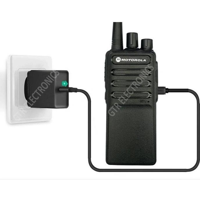 Promo Motorola Cp210 Handy Talky Uhf 400-470Mhz Ht Jarak Jauh Walkie Talkie - Hitam