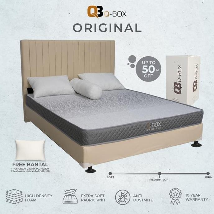 (Promo) Kasur In The Box / Kasur Dalam Box / Kasur Instan / Matteress Q-Box Original Edition