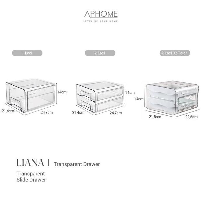 

Terlaris Aphome Laci Penyimpanan Makanan Bening Container Serbaguna Transparan Plastik Liana