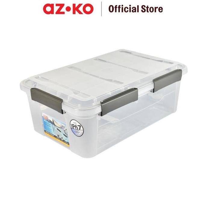 

Terlaris Azko Ezy Storage 57.9X38.2X21.7 Cm Kotak Penyimpanan Dengan Tutup
