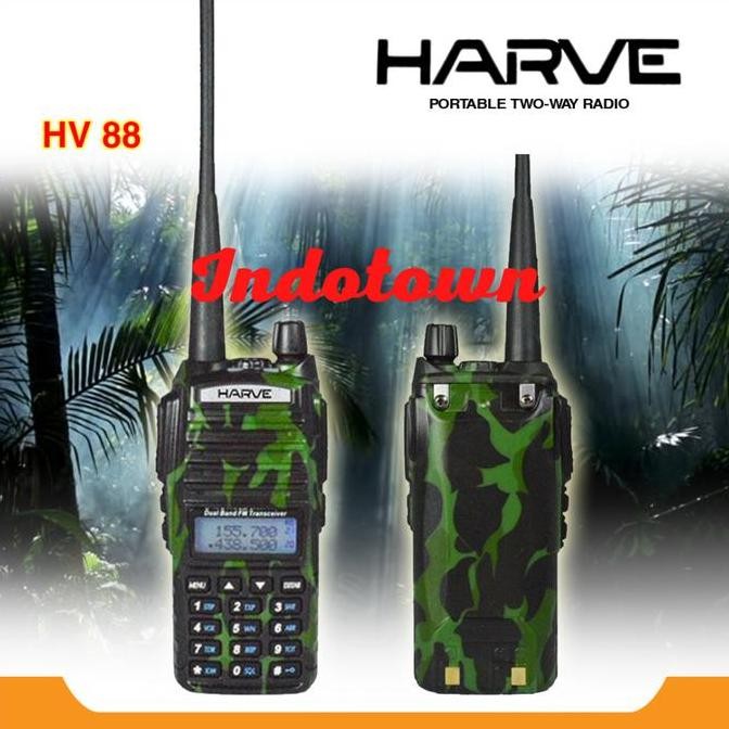 Murah Handy Talky Harve Hv-88 Pro 8 Watt Ht Harve Hv88 Pro 8Watt Dual Ptt