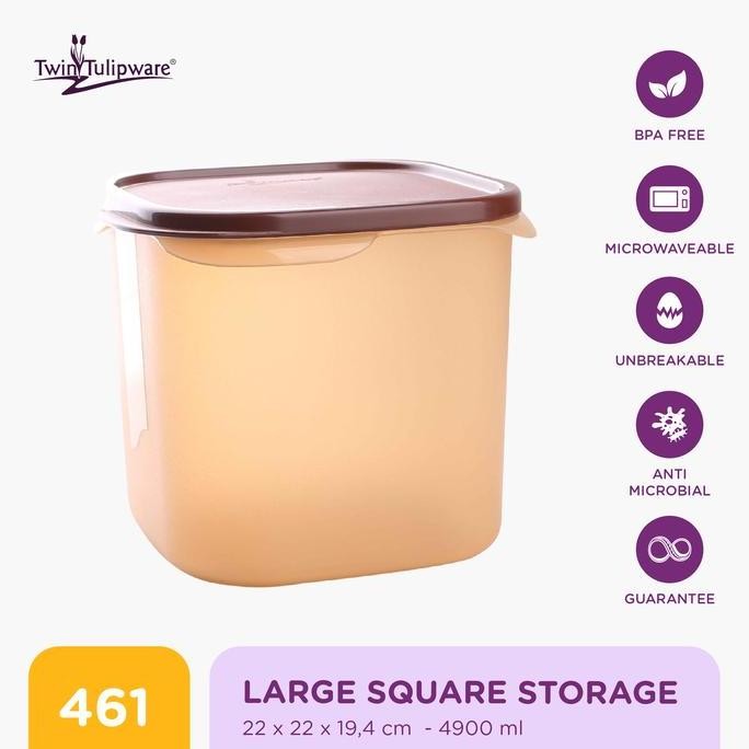 

Terlaris Twin Tulipware Large Square Storage