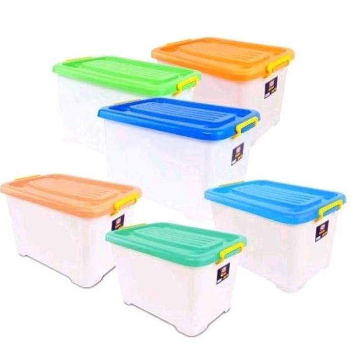

Terlaris Shinpo: Cb 150 Kontainer Plastik Dengan Roda Hercules, Container Dengan Box Penyimpanan Sip 119 Cb 150 Termurah Biru