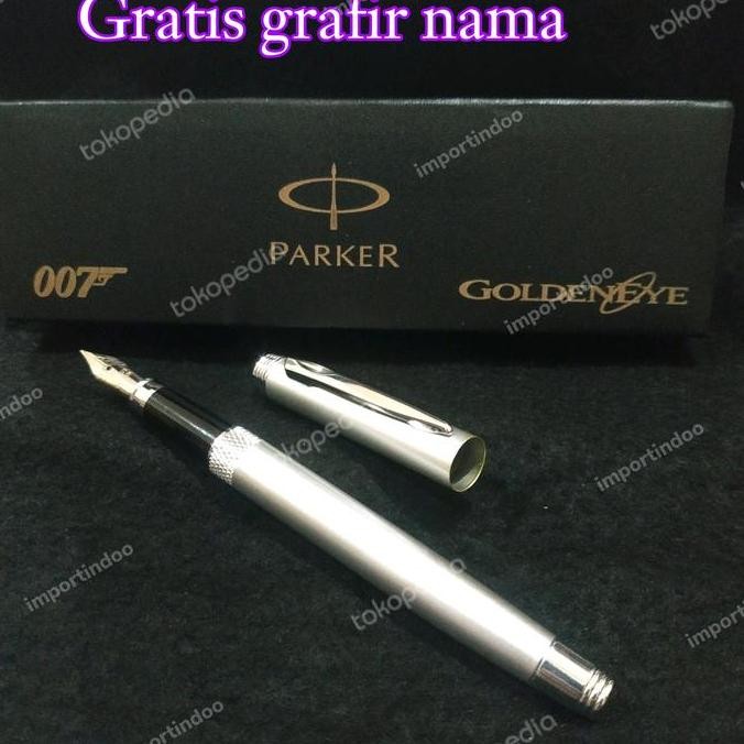 

BEBAS ONGKIR - pulpen fountain pen parker 007 exclusive gratis grafir nama