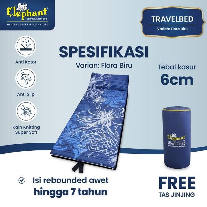 Kasur Lipat Rebounded Bonus Tas / Kasur Lantai Elephant
