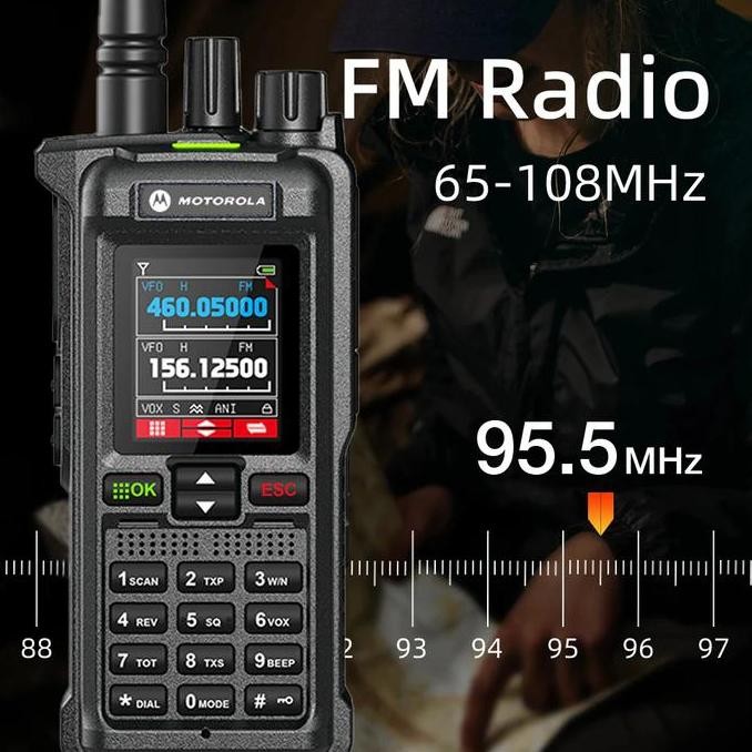 Sale Ht Handy Talky Jangkauan Luas 20Km Motorola Gt-12 20W Baterei 6800Mah