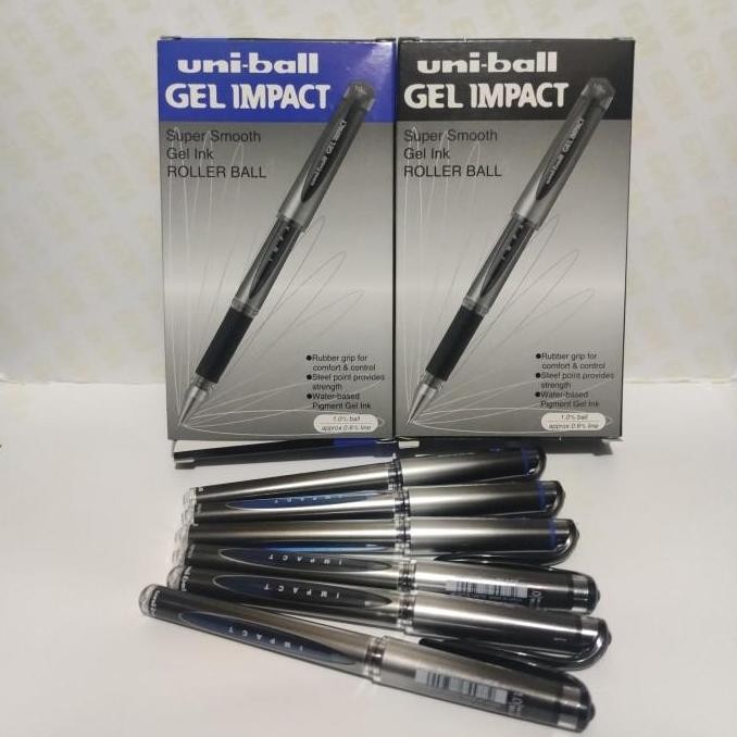 

NEW Pen Uniball GEL IMPACT 1.0 hitam biru Gelpen