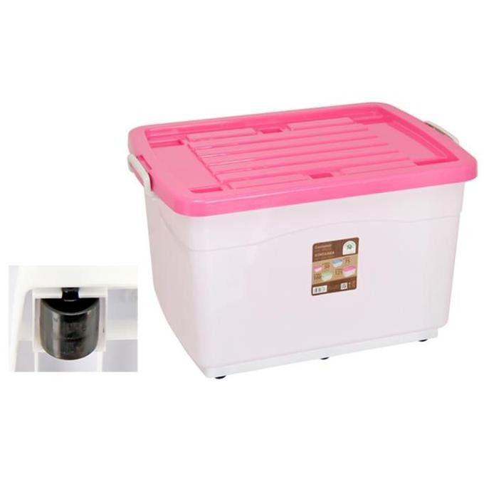 

Terlaris Green Leaf 7882 Container Box Dgn Roda 100 Liter Kotak Plastik Sierra