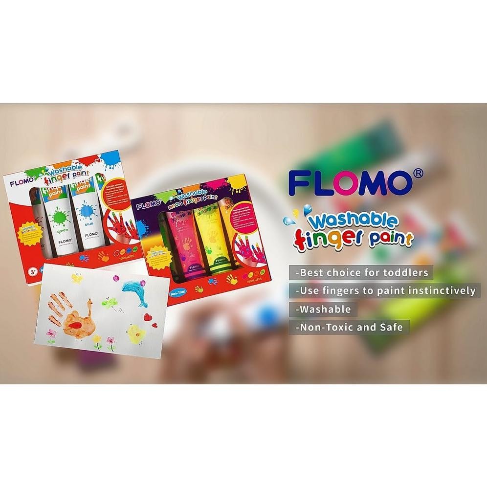 

FLOMO WASHABLE FINGER PAINT - bisa Hapus
