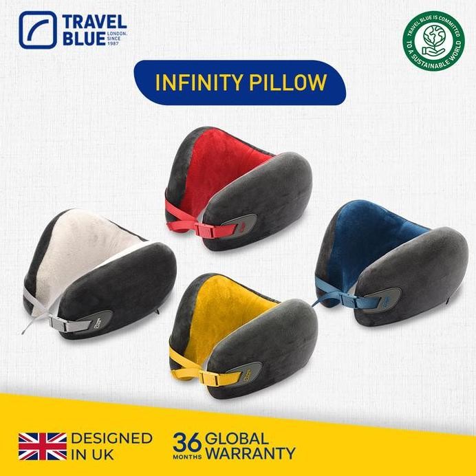 

Terlaris Travel Blue Bantal Leher Infinity Pillow Tb209