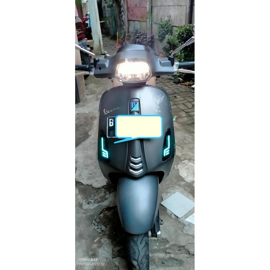 SEIN CUSTOM VESPA MATIC SPRINT/PRIMAVERA SENJA BLUEICE SEIN KUNING