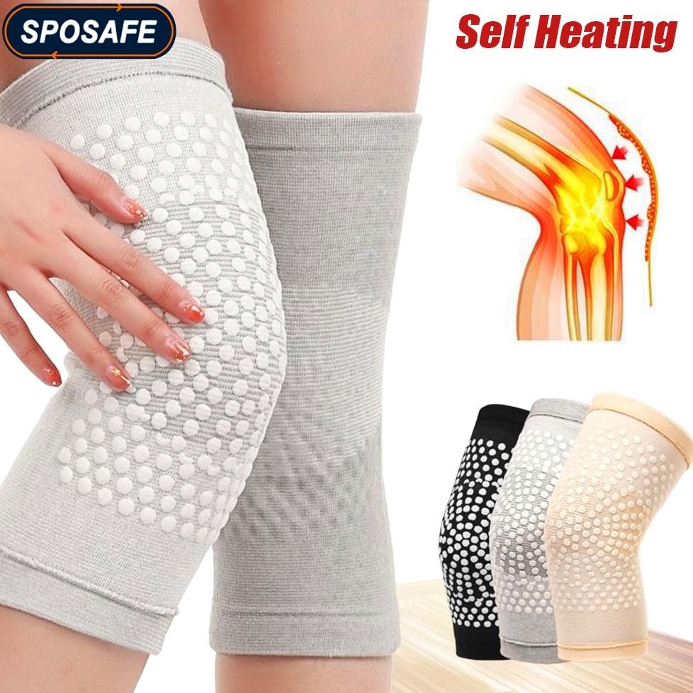 New Deker Lutut 2Pcs Deker Lutut Kesehatan Sabuk Terapi Lutut Apsintus Pemanasan Diri Dukungan Lutut