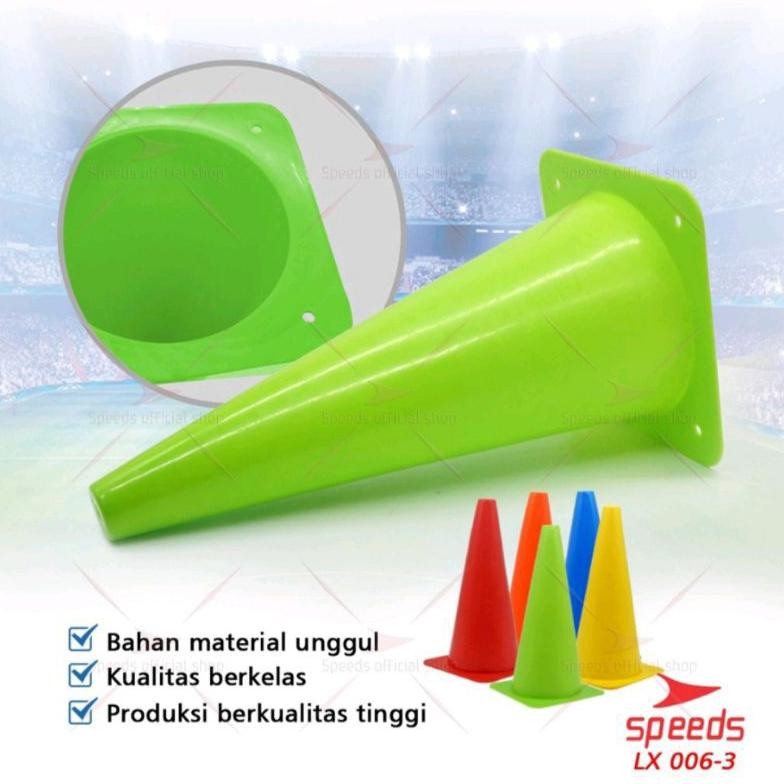 SPEEDS cone kerucut 38cm cone marker penanda sepak bola futsal ketangkasan nUg nUg