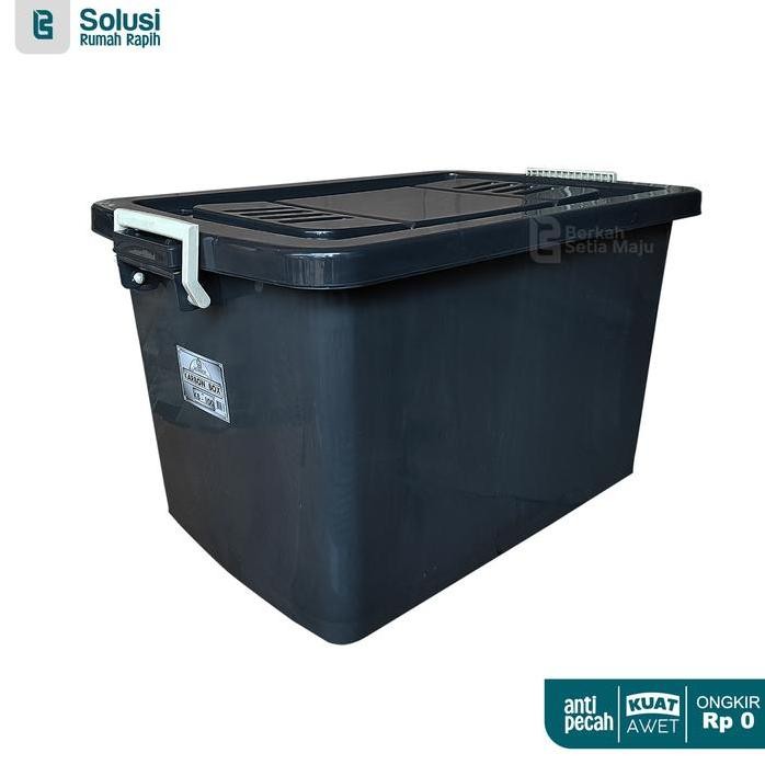 

Terlaris Bsm Container Box Jumbo Plastik Kuat Kb 100 Liter Kotak Penyimpanan Hitam Serbaguna Akako Cb 95