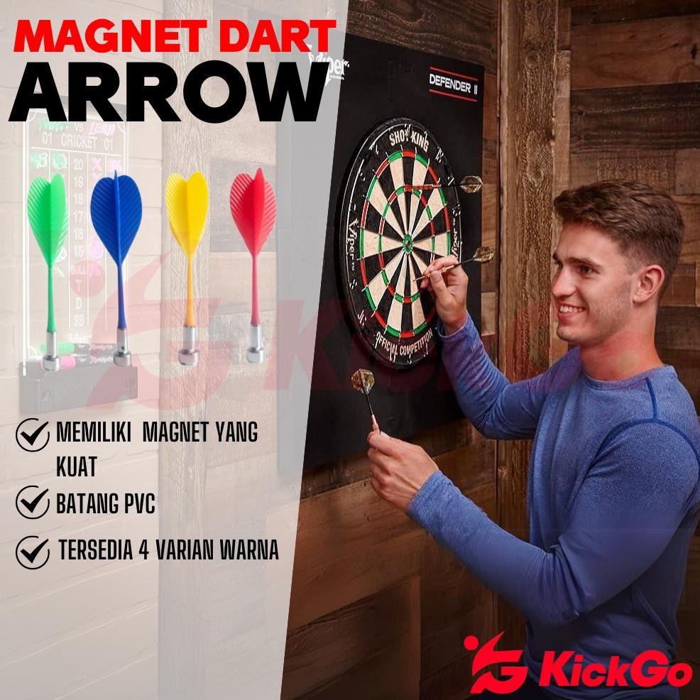 KickGo Anak Panah Magnetik Dart Board Game Magnet Dart Arrow nUg nUg